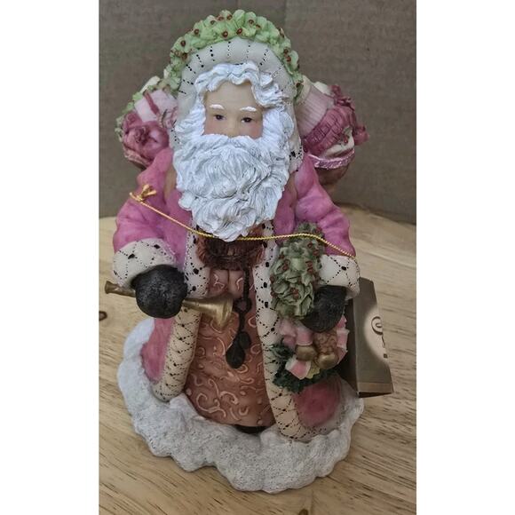 Olde Saint Nicholas Signature Series Pink Santa Holiday Christmas Decor No Box - Picture 1 of 9